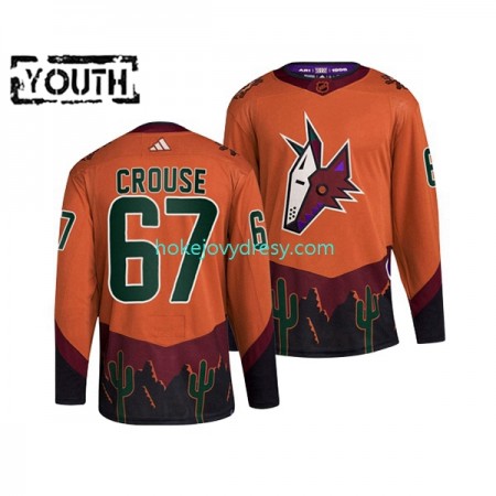Dětské Hokejový Dres Arizona Coyotes LAWSON CROUSE 67 Adidas 2022-2023 Reverse Retro oranžový Authentic